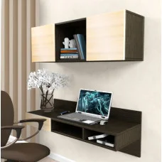 Wall-mounted computer desk Comfy-Home AirTable-X1 Kit, wenge